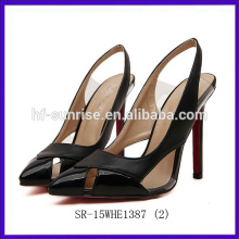 SR-15WHE1387 (2) schwarze späteste koreanische Absatzschuhkleid 10cm Absatzschuhe arbeiten Absatzschuhe für Frauen um